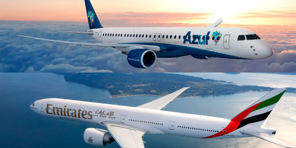 Emirates e Azul